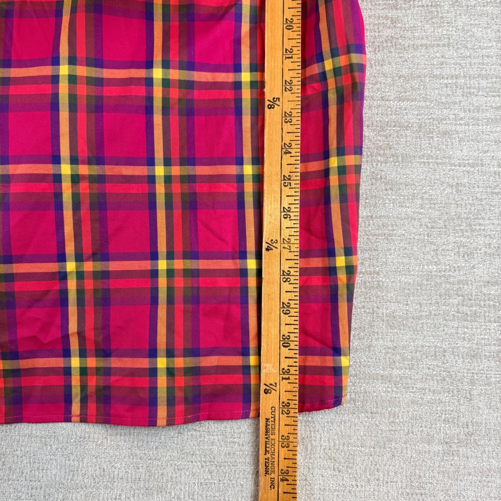 Southern Tide Mens XXL Classic Fit Pink Orange Plaid Button Down Sport Shirt - Picture 7 of 12
